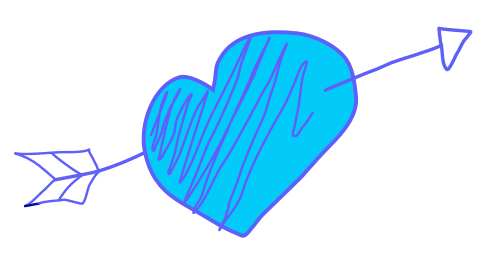 Arrow through Heart Illustration